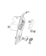 4602751AA - Electrical: Liftgate Switch for Chrysler: Town &amp; Country | Dodge: Durango, Grand Caravan | Jeep: Cherokee, Commander, Grand Cherokee, Grand Cherokee WK | Ram: C/V Image