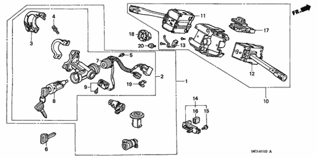 Combination Switch for 1991 Honda CRX #0
