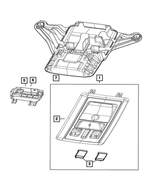 1VG18BD1AA - Interior Trim: Overhead Console for Ram: 2500 Image