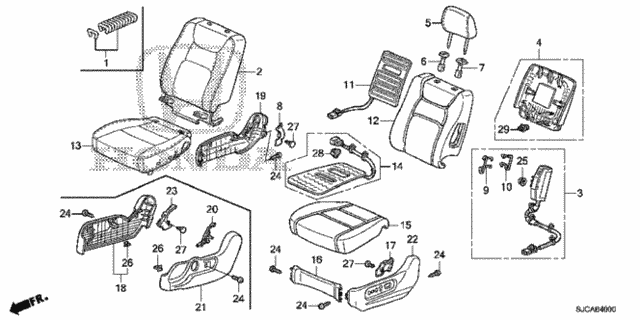 Front Seat (L.) for 2014 Honda Ridgeline #0
