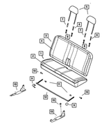 ZS241D5AA - Interior Trim: Rear Headrest for Mopar Image