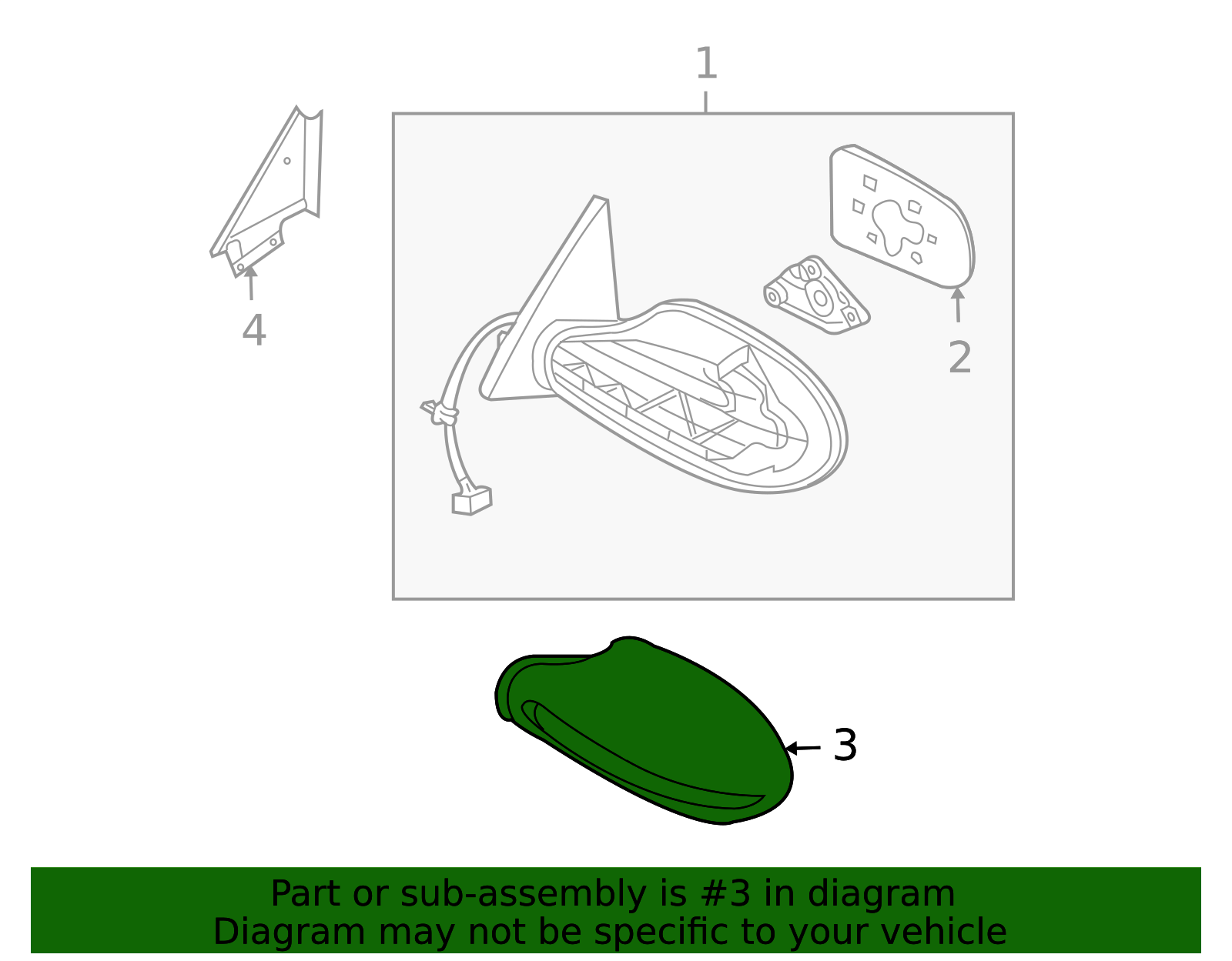 96373-3Z000 - Mirror Cover - 2002-2006 Nissan Altima | Nissan OEM Parts ...