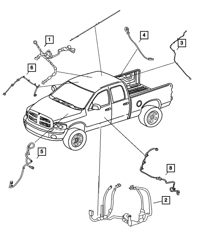 « 68004379AD –  : Pontage De Rétroviseur Cablage pour Mopar Image »