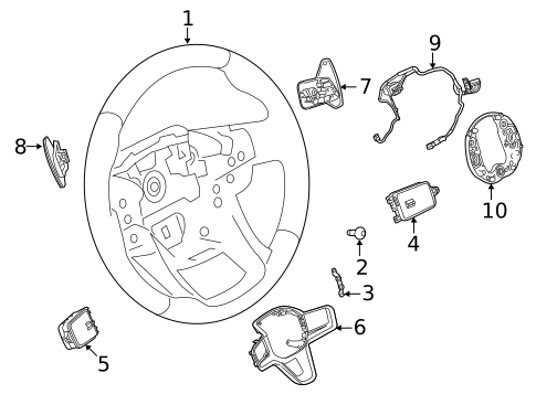 Steering Wheel for 2022 Land Rover Discovery Sport #2