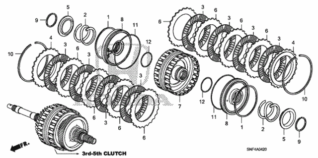 Clutch (3rd-5th) for 2006 Honda Civic #0