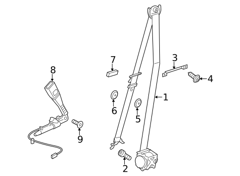 Front Seat Belts for 2016 BMW X4 #0