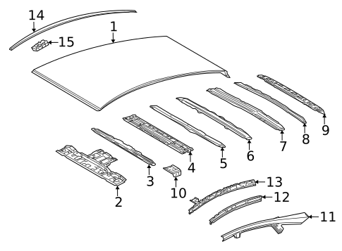 Exterior Trim - Roof for 2015 Toyota Prius V #1