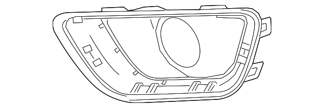 2015-2020 Chevrolet Colorado Passenger Side Front Fog Lamp Bezel ...