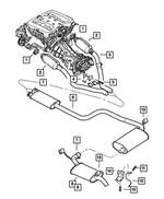 4581732AE - : Catalytic Converter, Right for Mopar Image