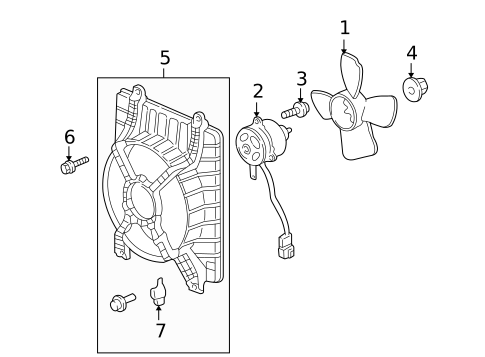 Cooling Fan for 2004 Acura RL #0
