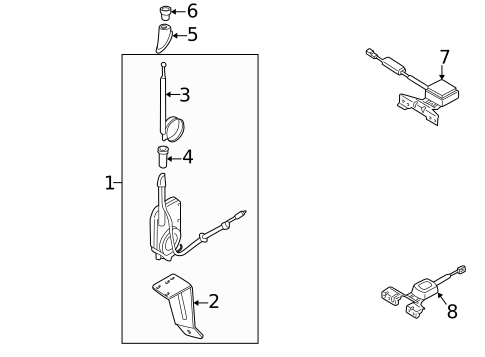 Antenna & Radio for 1999 INFINITI QX4 #0