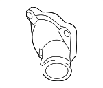 13049AR000 - Cooling System: Water Inlet for Nissan: Armada, NV2500, NV3500, Pathfinder, Pathfinder Armada, TITAN Image