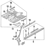 7620184A31 - Body: Outer Pillar for Nissan: Sentra Image