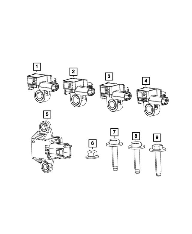 « 68370842AA – Electrical : Accélération Capteur, C-pillar pour Mopar Image »