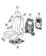 1UQ97BD1AB - Interior Trim: Front Headrest for Mopar Image image