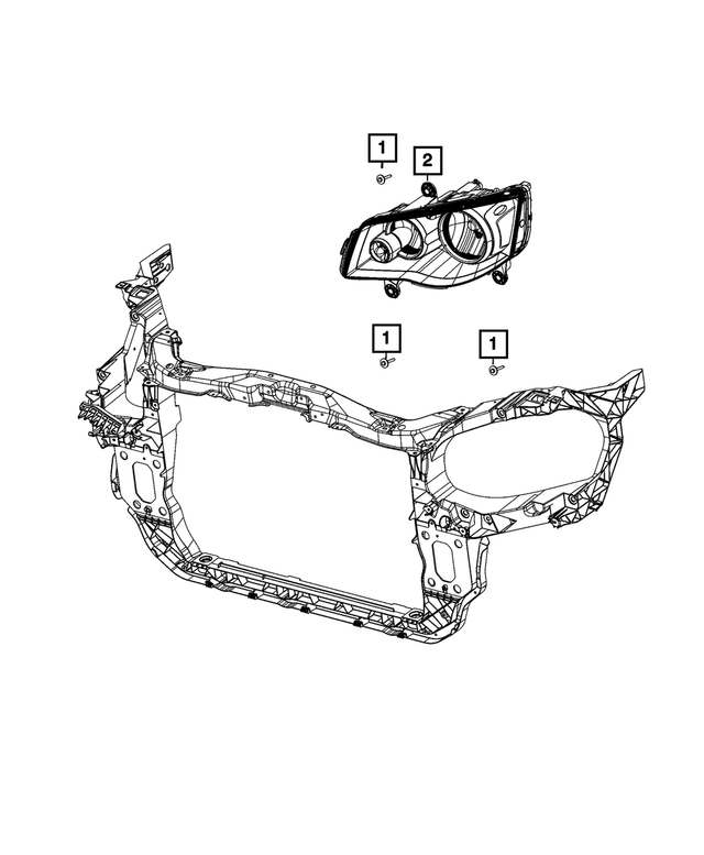 68206501AE - Electrical: Headlamp Park And Turn Lamp, Left for Mopar Image