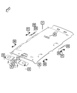 7ES87MS7AA - : Visor, Right for Mopar Image