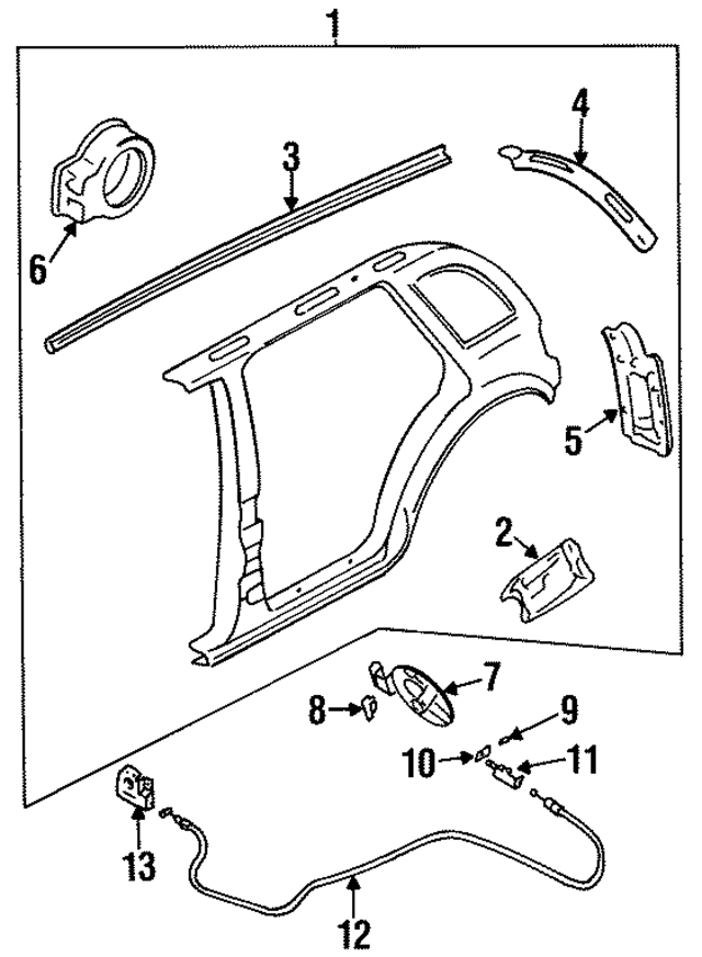 K01871820 - : Tail Lamp Pocket for Kia Image