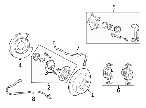 Brake Components for 2004 Hyundai Sonata #0