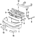 10285643 - Body: Bumper Cover for GM Image