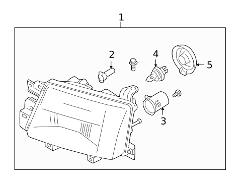 Headlamp Components for 2001 Subaru Forester #0