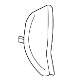 C2C9441ADX - : End Panel for Jaguar: Super V8, Vanden Plas, XJ8, XJR Image