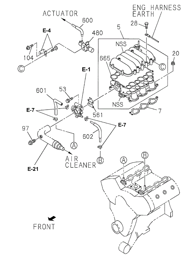 Inlet Manifold for 1998 Acura SLX #0