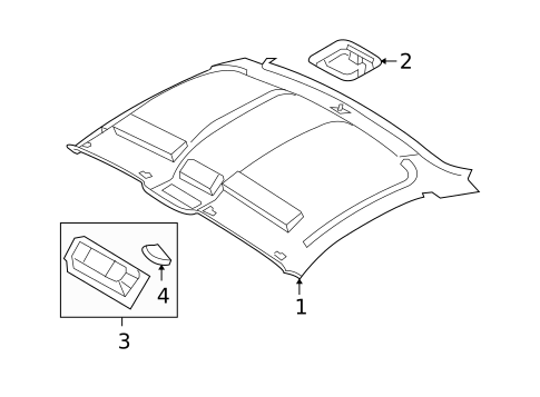 Interior Trim - Roof for 2007 BMW Z4 #0
