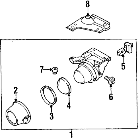 Bulbs - Chassis for 1999 Mitsubishi 3000GT #4