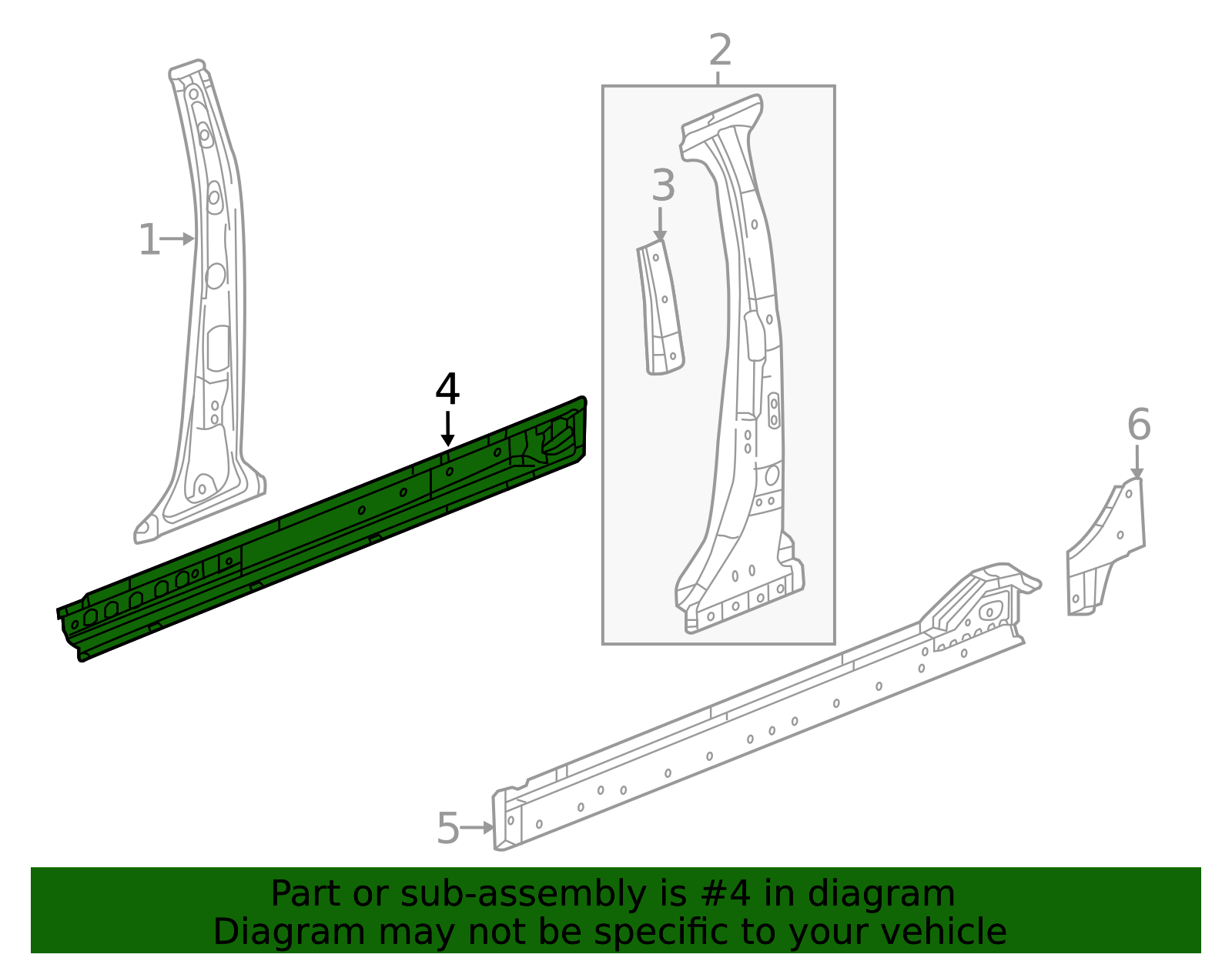 GM Rocker Panel - Side Frame Protection Panel - Part #84016306 ...