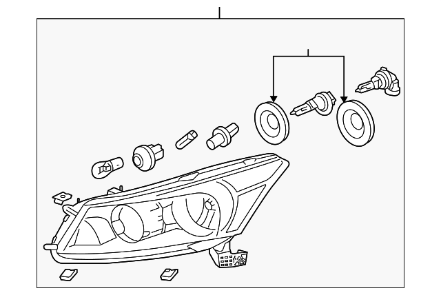 thumbnail image 2 of KARPAL LH Driver Side HID Headlight Assembly For 2010-2012 Honda Accord Crosstour - 33150TP6A01 2 of 6