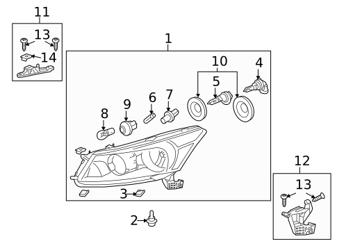 Bulbs - Chassis for 2010 Honda Accord Crosstour #0