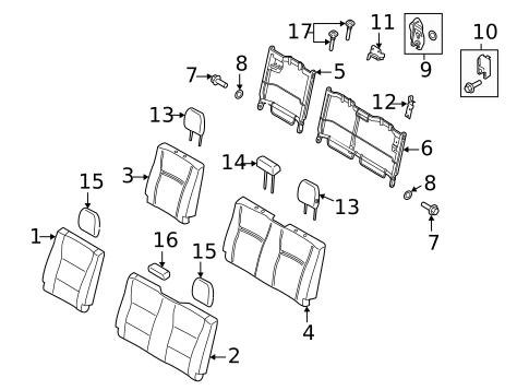 Rear Seat Components for 2022 Ford F-150 #6