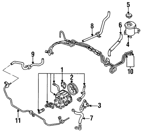 Pump & Hoses for 1992 INFINITI Q45 #0