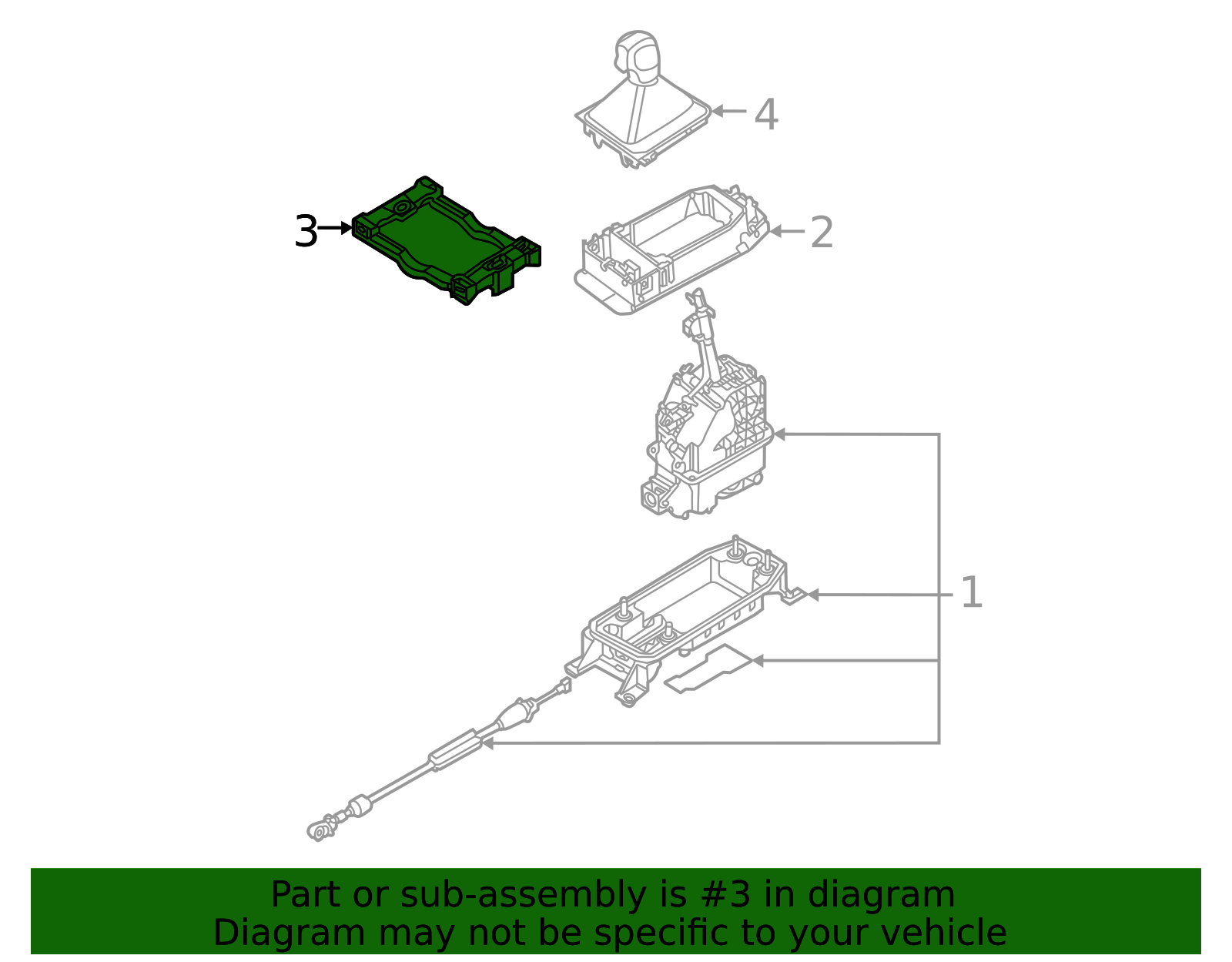 2018-2025 Volkswagen Automatic Transmission Shift Lever Bracket 5TA-863 ...