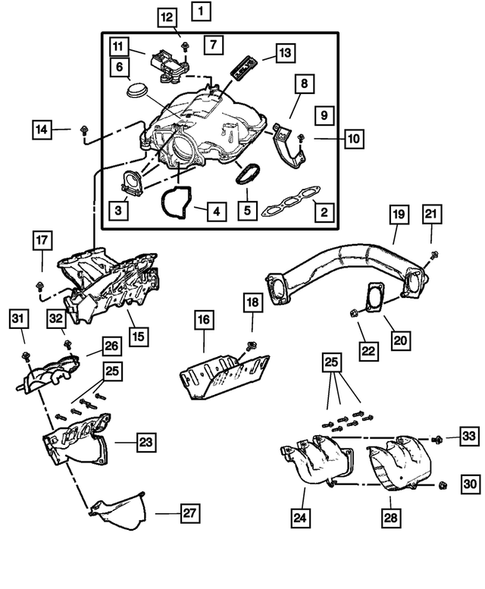 Manifolds for 2002 Chrysler Voyager #0