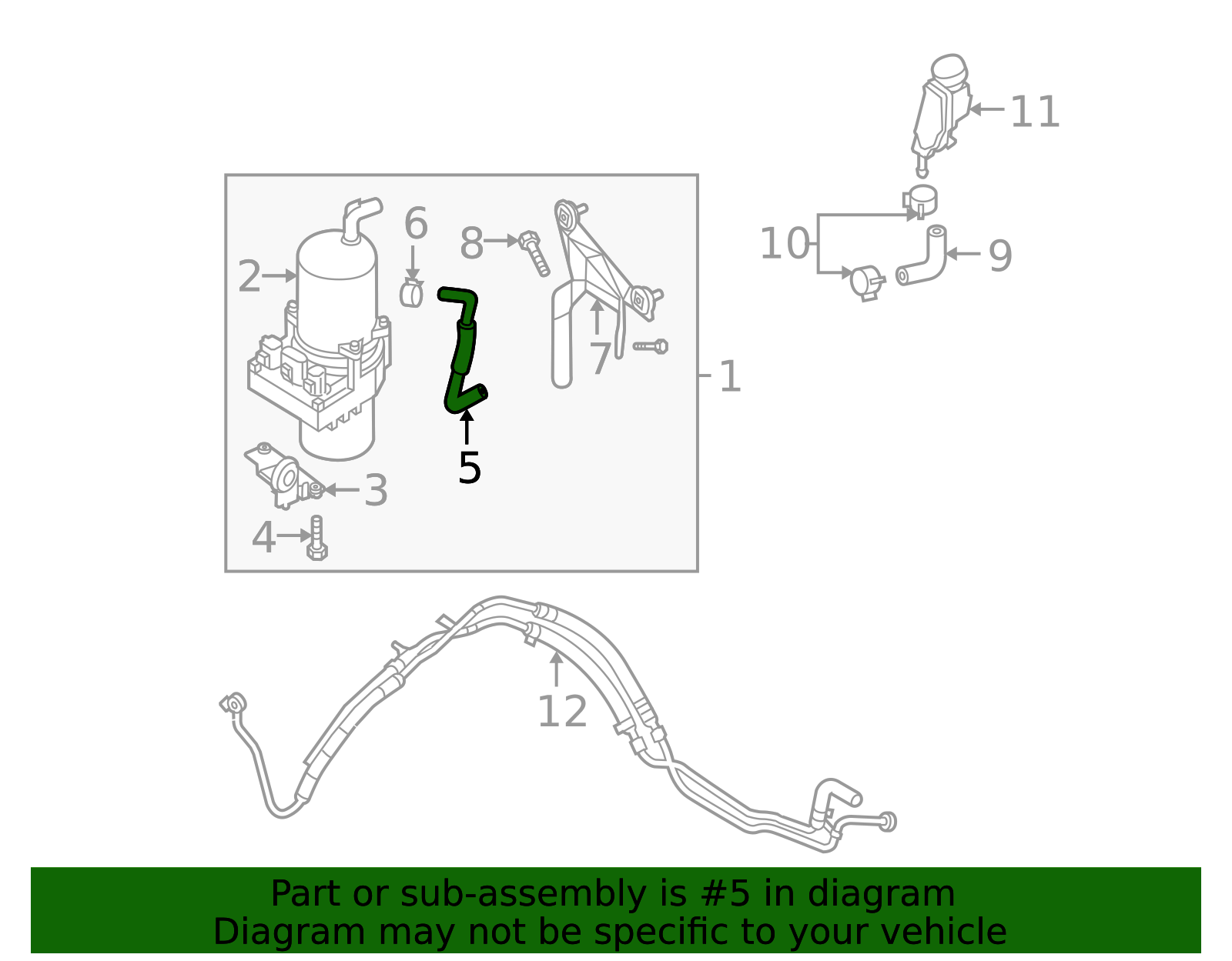 BP4L-32-682B - Return Hose 2004-2015 Mazda | Mazda Parts.US