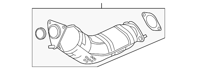 B08B2-1NA0B - Catalytic Converter 2008 Infiniti G35