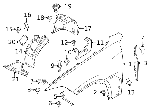 Fender & Components for 2025 BMW X5 #0