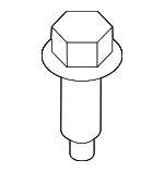 W702449S442 - : Upper Hinge Lower Bolt for Ford: Transit Connect Image