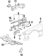 5383532030 - Body: Support for Lexus: ES250 Image