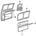 15998753 - Body: Door Trim Panel for Chevrolet: G10, G20, G30, P30 | GMC: G1500, G2500, G3500, P3500 Image