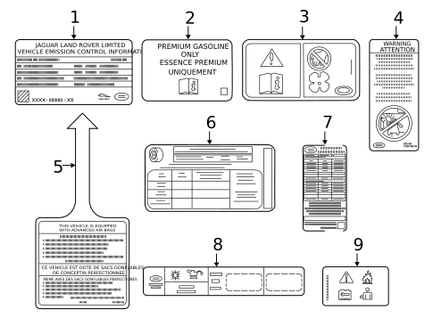 Labels for 2023 Land Rover Range Rover Evoque #0