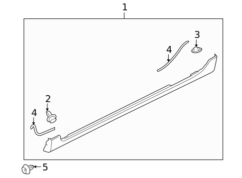 Exterior Trim - Pillars for 2004 Mazda 3 #0