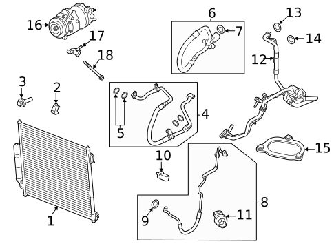 Condenser, Compressor & Lines for 2023 Land Rover Defender 90 #2