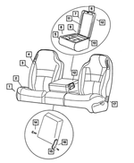 UQ271AZAA - Interior Trim: Front Seat Cushion, Driver for Dodge: Ram 2500, Ram 3500 Image