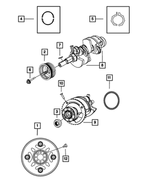 5066737AB - 3.7L Gas; Engine: Crankshaft Bearing Package for Mopar Image