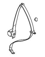 89027340 - : Passenger Seat Belt with Retractor for GM Image