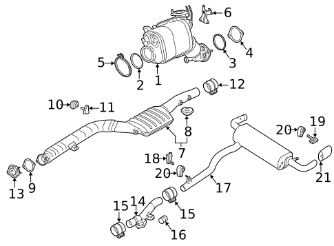 Exhaust Components for 2018 BMW 540d xDrive #0