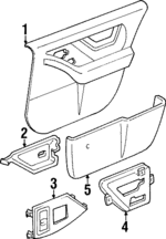 22646220 - Body: Door Trim Panel for Oldsmobile: Achieva Image